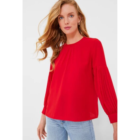 TUCKERNUCK‎ Crimson Tara Blouse Size M - Picture 1 of 9